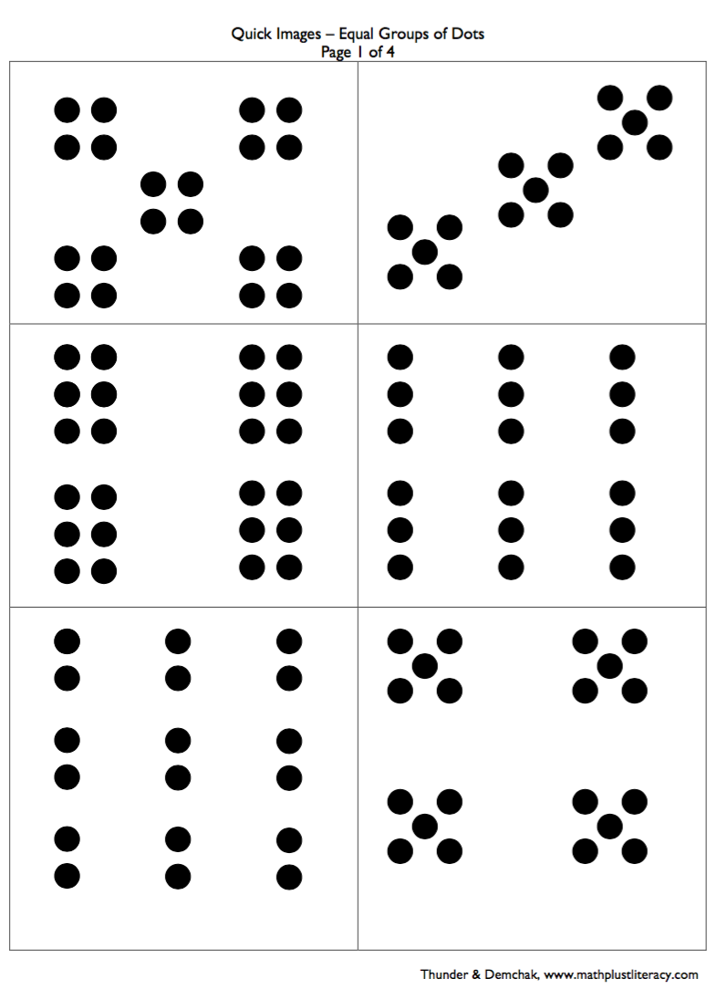 Quick Images – Multiple Groups of Dots